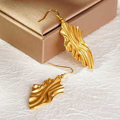 Элегантные геометрические серьги-подвески из нержавеющей стали 304 для ежедневного ношения женщинами&nbsp;PF0498