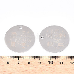 Pendenti in acciaio inossidabile 201 anti-ossidazione&nbsp;LS-STAS-T064-38P-18