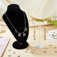 144 шт. 36 шт. подвески из нержавеющей стали с цифрой 0~9 и буквой a~z&nbsp;STAS-TA0003-12