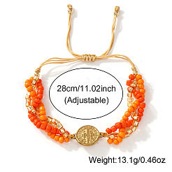 Регулируемые браслеты из латуни&nbsp;FL7524-3