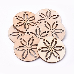 Cabochons en bois&nbsp;WOOD-TAC0003-36