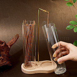 Porte-encens en verre&nbsp;AJEW-WH0410-193A