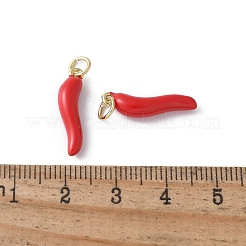 Pendentifs d'émail en laiton &nbsp;KK-D336-05G-05