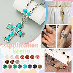 40шт. 20 стиля кабошонов из драгоценных камней&nbsp;G-PH0002-96