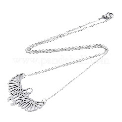 Не тускнеющие подвески из нержавеющей стали 201&nbsp;LS-NJEW-T009-JN055-1-40