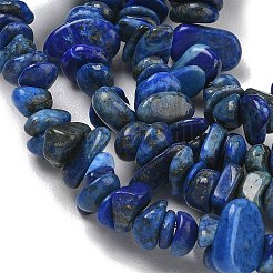 Natürliche Lapislazuli Chip-Perlen Stränge&nbsp;G-E271-121