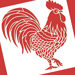 Große wiederverwendbare Zeichenschablonen aus Kunststoff&nbsp;DIY-WH0172-803