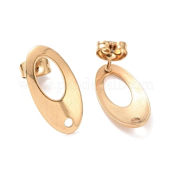 Boucles d'oreilles à tige en acier inoxydable 304 avec placage ionique (IP)&nbsp;LS-STAS-Q231-07G-1