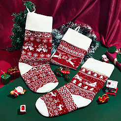 3 шт. 3 вида вязаных рождественских носков из шерстяной пряжи&nbsp;FEPA-SP0001-04B