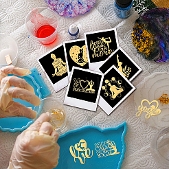 9 шт. никелевые самоклеящиеся наклейки с картинками&nbsp;DIY-WH0450-194