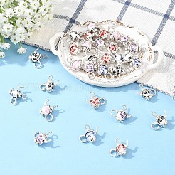 50 шт. 5-х цветные фарфоровые подвески ручной работы&nbsp;PALLOY-YW00135