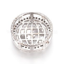 Латунные микропаве прозрачные многонитевые звенья из циркония ZIRC-L085-26P