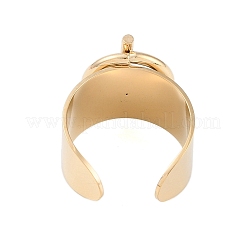 Открытые манжетные кольца круглой и стержневой формы из нержавеющей стали 304&nbsp;RJEW-C095-01G