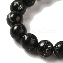 Fili sintetici di perline di quarzo carbone della linea argento&nbsp;G-Q161-A01-03