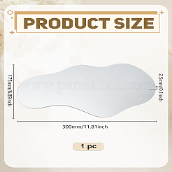 1 шт акриловое зеркало&nbsp;AJEW-LP0010-45B