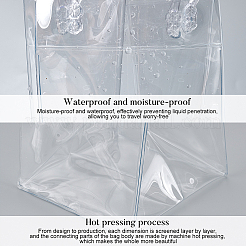 Transparente PVC-Plastiktüte zum Valentinstag mit Griff&nbsp;ABAG-BC0001-20