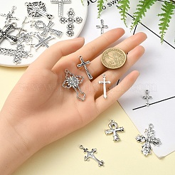 40 pièces 20 styles pendentifs en alliage de style tibétain&nbsp;TIBEP-YW0001-84
