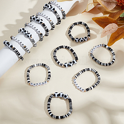 Эластичные браслеты хейши из полимерной глины&nbsp;BJEW-GO0002-28B-02