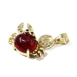 Colgante micropavé cubic zirconia de latón&nbsp;KK-K302-05G