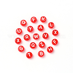 Прозрачные красные акриловые бусины&nbsp;TACR-YW0001-08L