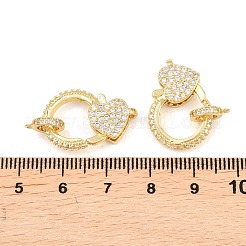 Латунные микро проложить кубического циркония когтя омара застежками&nbsp;KK-A161-02G