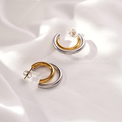 Boucles d'oreilles à tige en acier inoxydable 304 pour femmes&nbsp;DQ1821