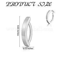 6 anneau de nombril incurvé en acier inoxydable 304&nbsp;JX496A-01