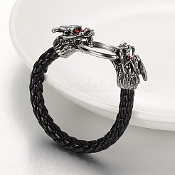 Braccialetti da uomo in corda di finta pelle&nbsp;BJEW-JL051