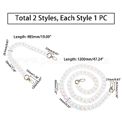 2 шт. 2 стильные ручки для акриловых сумок&nbsp;FIND-WR0002-05