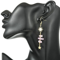 Boucles d'oreilles pendantes en acier inoxydable 304&nbsp;EJEW-JE07301-01