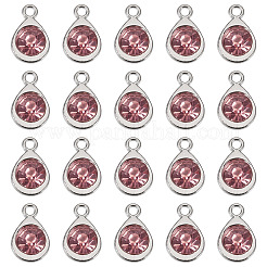 20 Stück facettierte Glasanhänger&nbsp;RGLA-TADJ0001-01B