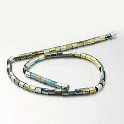 Electroplate non magnetici ematite sintetico fili di perline&nbsp;G-F300-38A-07
