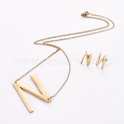 Juegos de joyas de acero inoxidable 304&nbsp;SJEW-L141-001N