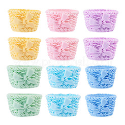 12 mini modello di cestino in resina a 6 colori&nbsp;AJEW-TA0005-85