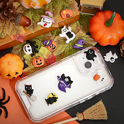 28 Stück 14 Stile Halloween undurchsichtige Harz-Cabochons&nbsp;RESI-CA0001-60