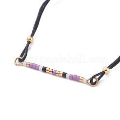 Braccialetti di perline intrecciati regolabili&nbsp;BJEW-JB04853-01