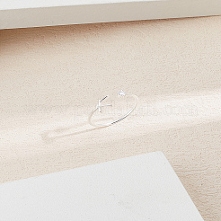 1 шт. латунные манжеты с буквами и стразами для женщин&nbsp;AJEW-LP0004-47K-S