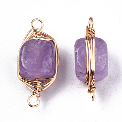 Соединители звеньев натурального агата&nbsp;G-T131-99F