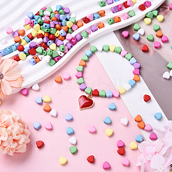 200шт 10 цвета непрозрачные акриловые бусины&nbsp;MACR-YW0003-81