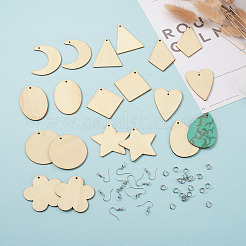 Наборы для изготовления сережек с подвесками своими руками&nbsp;WOOD-TA0001-44