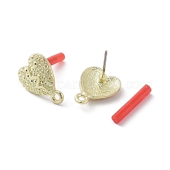 Fornituras de aretes de aleación dorada con revestimiento en estante&nbsp;EJEW-B036-01G-07