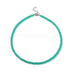Set di collana di perline di vetro crepitio per le donne&nbsp;NJEW-JN04194