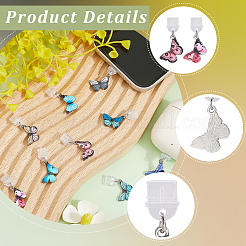 10шт пластиковые мобильные пылезащитные заглушки&nbsp;HJEW-SC00155