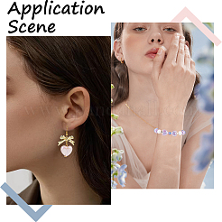 60шт 6 цвета светящиеся акриловые бусины&nbsp;SACR-SC0001-36