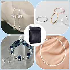 4 квадратный кошелек из искусственной кожи с осколками сплава&nbsp;AJEW-BBC0002-22A