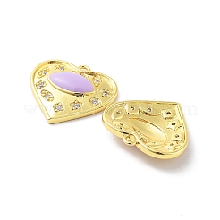 Messing micro pave klare zirkonia anhänger&nbsp;KK-F871-06G-01