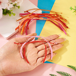 30шт 10 стиля регулируемый вощеный полиэстеровый шнур для изготовления браслета&nbsp;X1-AJEW-TAC00051