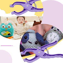 Пластиковый безопасный глаз для вязания крючком&nbsp;TOOL-WH0001-77A