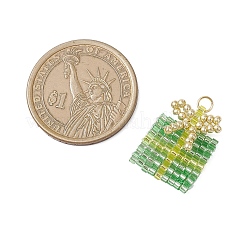 Подвески из стеклянного бисера в подарок на Рождество&nbsp;PALLOY-MZ00899-02