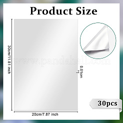Rechteckige Alufolienblätter für handwerkliche Gravuren&nbsp;LS-DIY-WH0671-302B-01
